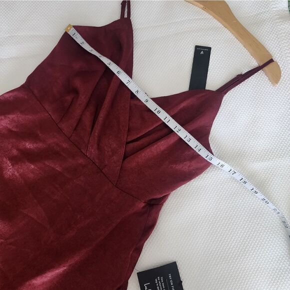 Lulu's front long slit bridesmaid collection special occasions maxi dress - Picture 9 of 16